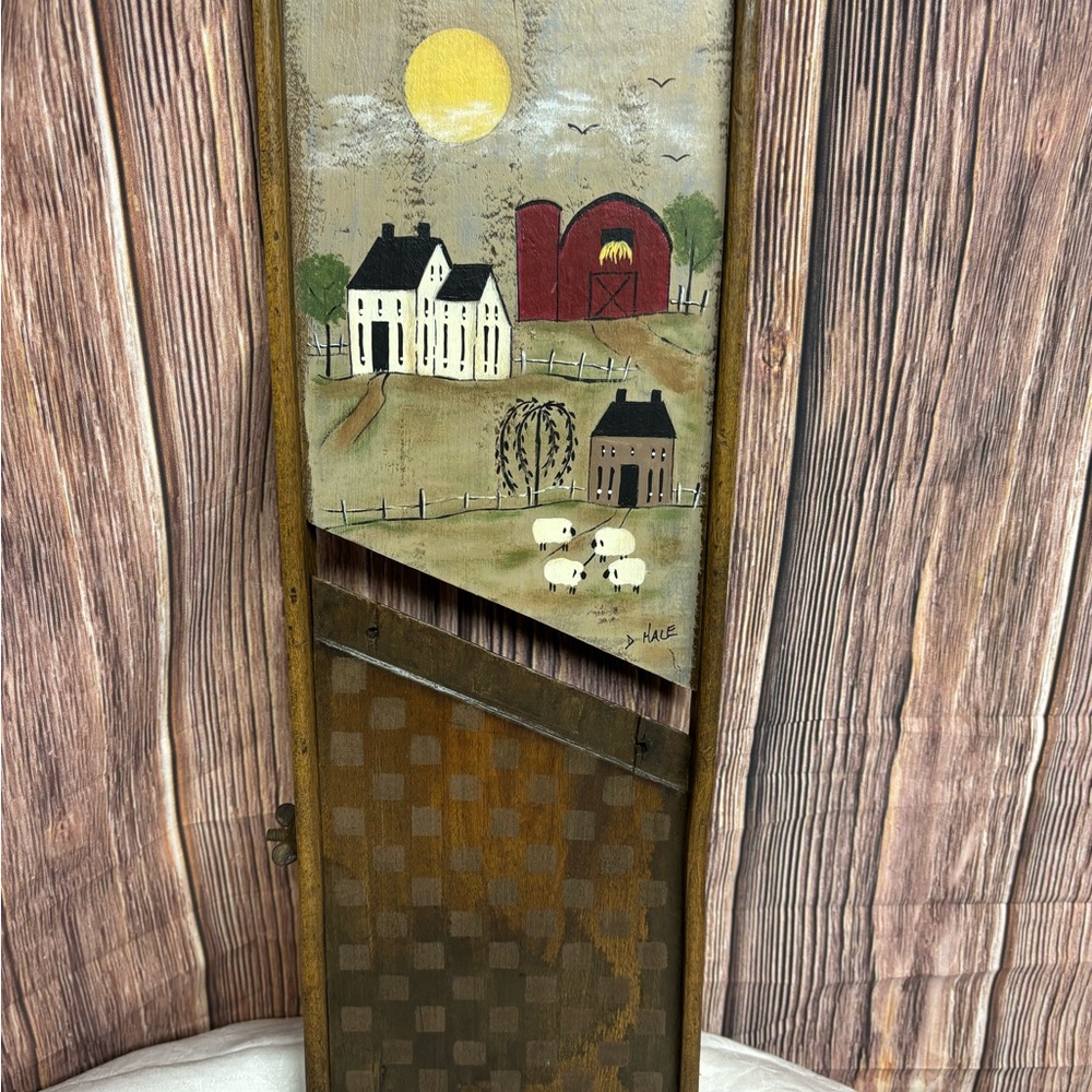 Primitive hand painted mandolin